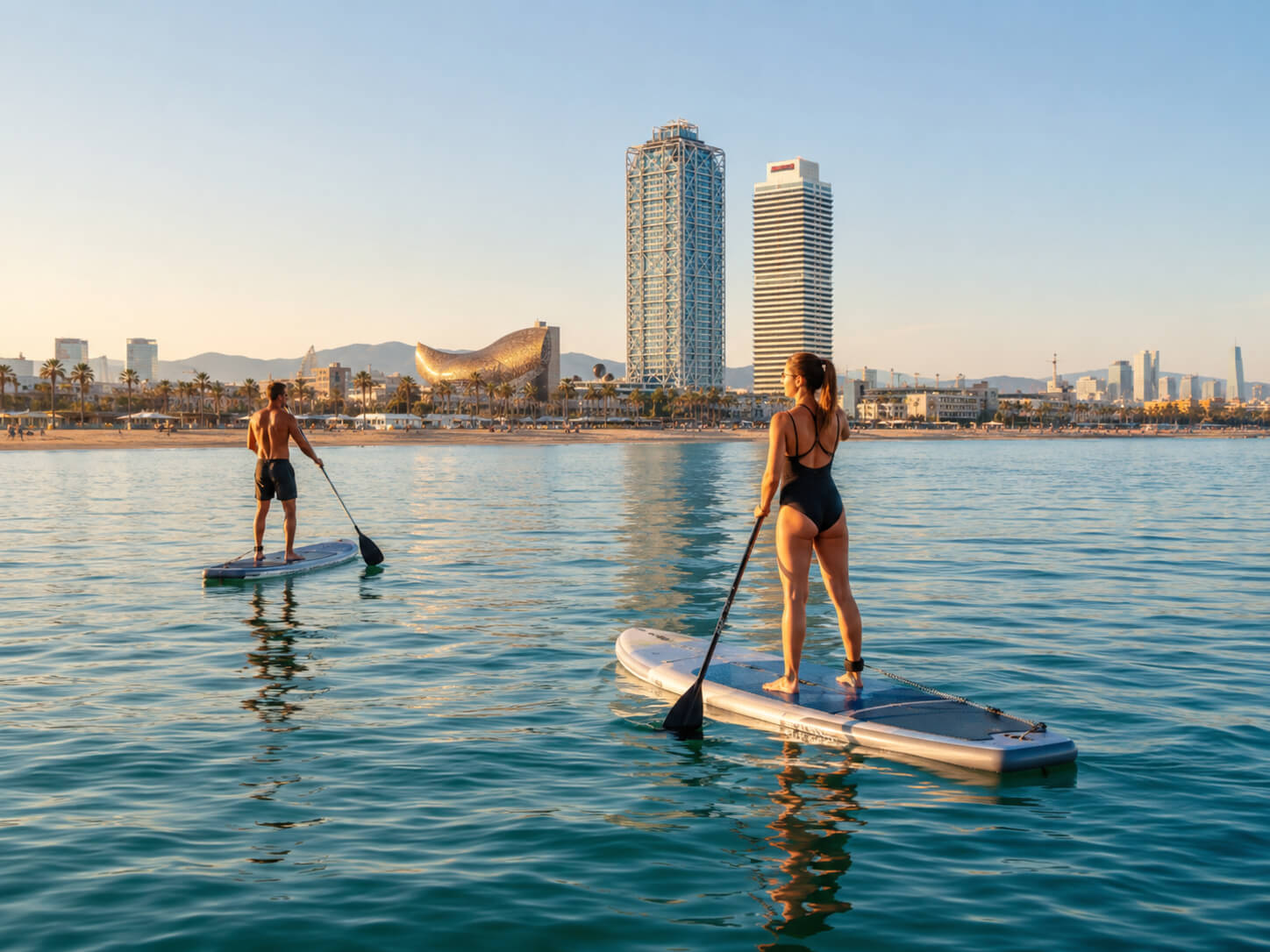 Dónde hacer paddle surf en Barcelona